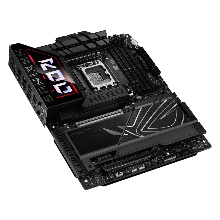 مادربرد ROG MAXIMUS Z890 HERO با نورپردازی RGB